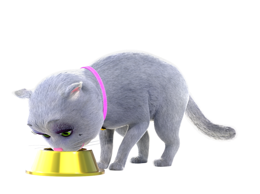 Caninsulin.com Animated cat named Sugar and a quote from Sugar's about diet